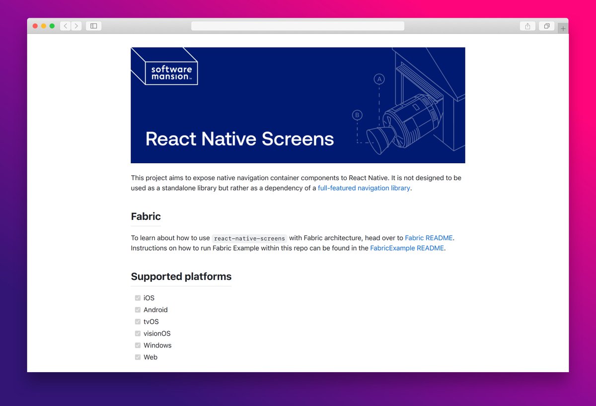 essamamdani's tweet image. React Native Screens by Software Mansion  
#reactnative #reactnavigation #typescript