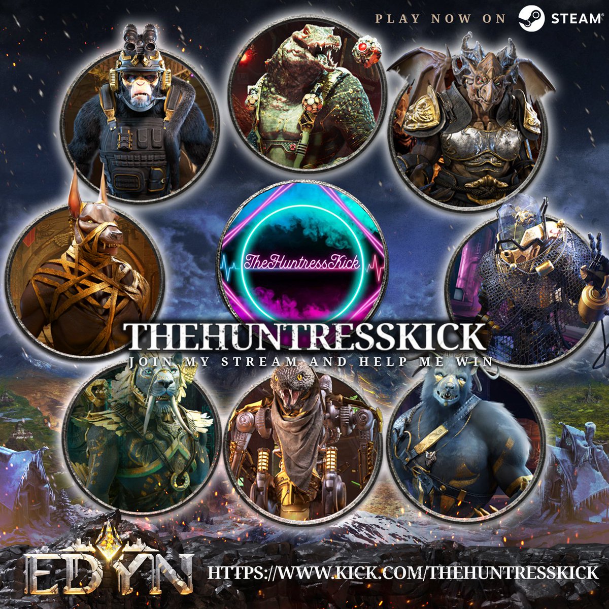 Join me this weekend as I take part in an exciting event hosted by <a href="/EdYNWorld/">EdYN</a> 

Will I be standing above the rest at the end of this event or will I be bowing to the King of the hill? 

Find out tomorrow from 9.30pm UK only on <a href="/kick/"></a>. 

#KickStreaming #kickstreamer