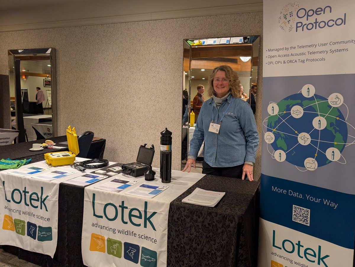 Lotek (@lotekwireless) on Twitter photo 🌊Lotek is proud to sponsor the Society of Canadian Aquatic Sciences Conference in Hamilton, Ontario! 🎉 Donna is here at our booth, ready to connect with you and dive into the products we offer for your research needs. 💧🐟 Stop by and say hello!
<a href="/scas_scsa/">Society of Canadian Aquatic Sciences</a>
#SCAS2025 🌊Lotek is proud to sponsor the Society of Canadian Aquatic Sciences Conference in Hamilton, Ontario! 🎉 Donna is here at our booth, ready to connect with you and dive into the products we offer for your research needs. 💧🐟 Stop by and say hello!
<a href="/scas_scsa/">Society of Canadian Aquatic Sciences</a>
#SCAS2025