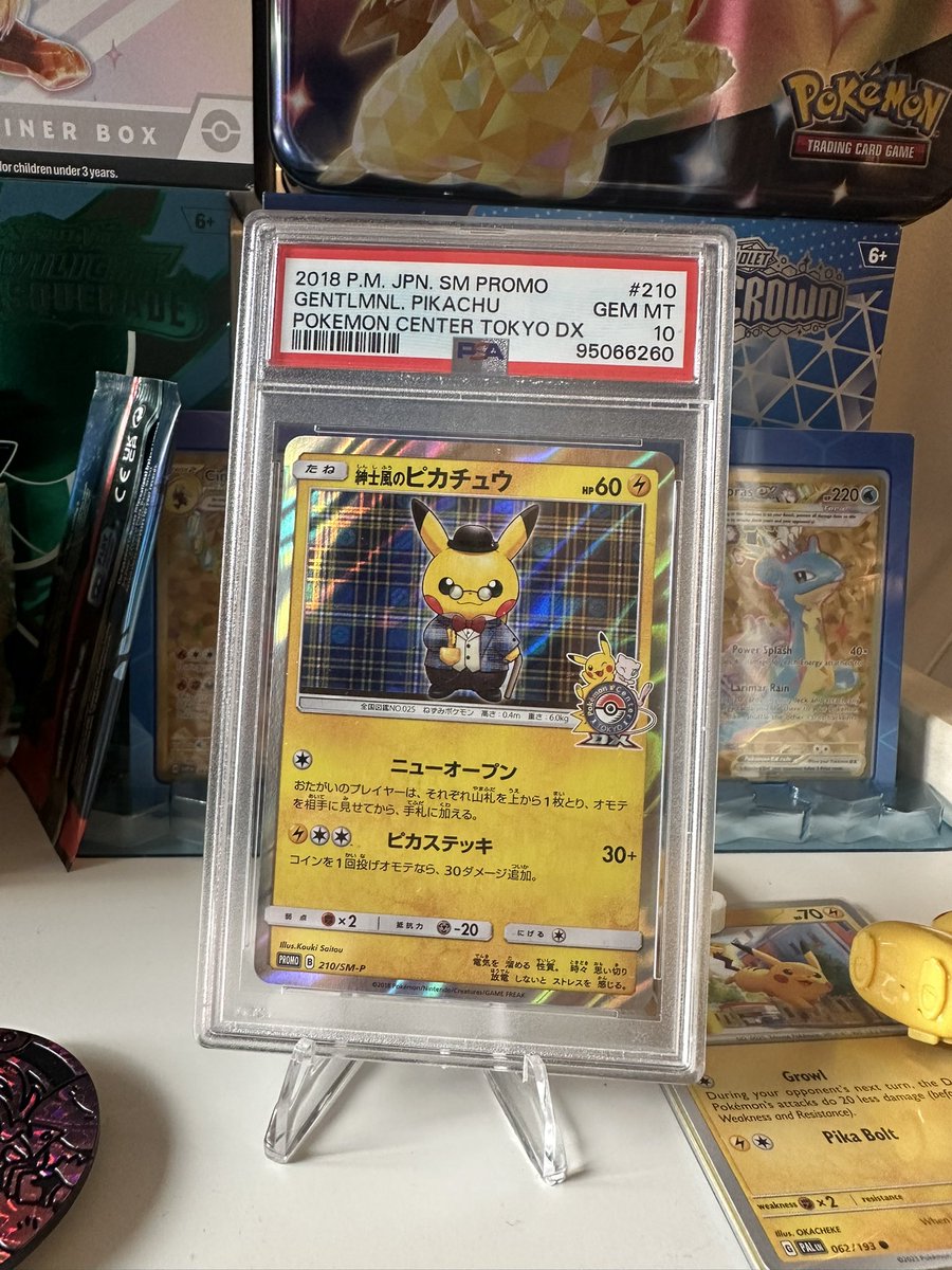 Never thought I’d have this much fun collection Pokemon cards. It feels like being back to NFTs and finding underrated gems. This was my most recent pickup at <a href="/LondonCardShow/">London Card Show</a> 🔥