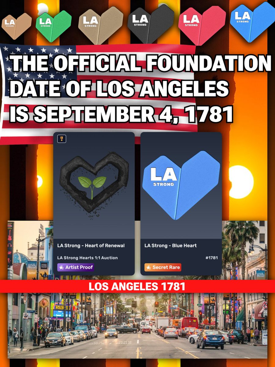 🌟 Los Angeles — founded in 1781, now a global icon! 🌴✨
From a small pueblo to the sprawling City of Angels, LA's journey is a story of growth, culture, and dreams. 🌆❤️
#LosAngeles #History #VeVe