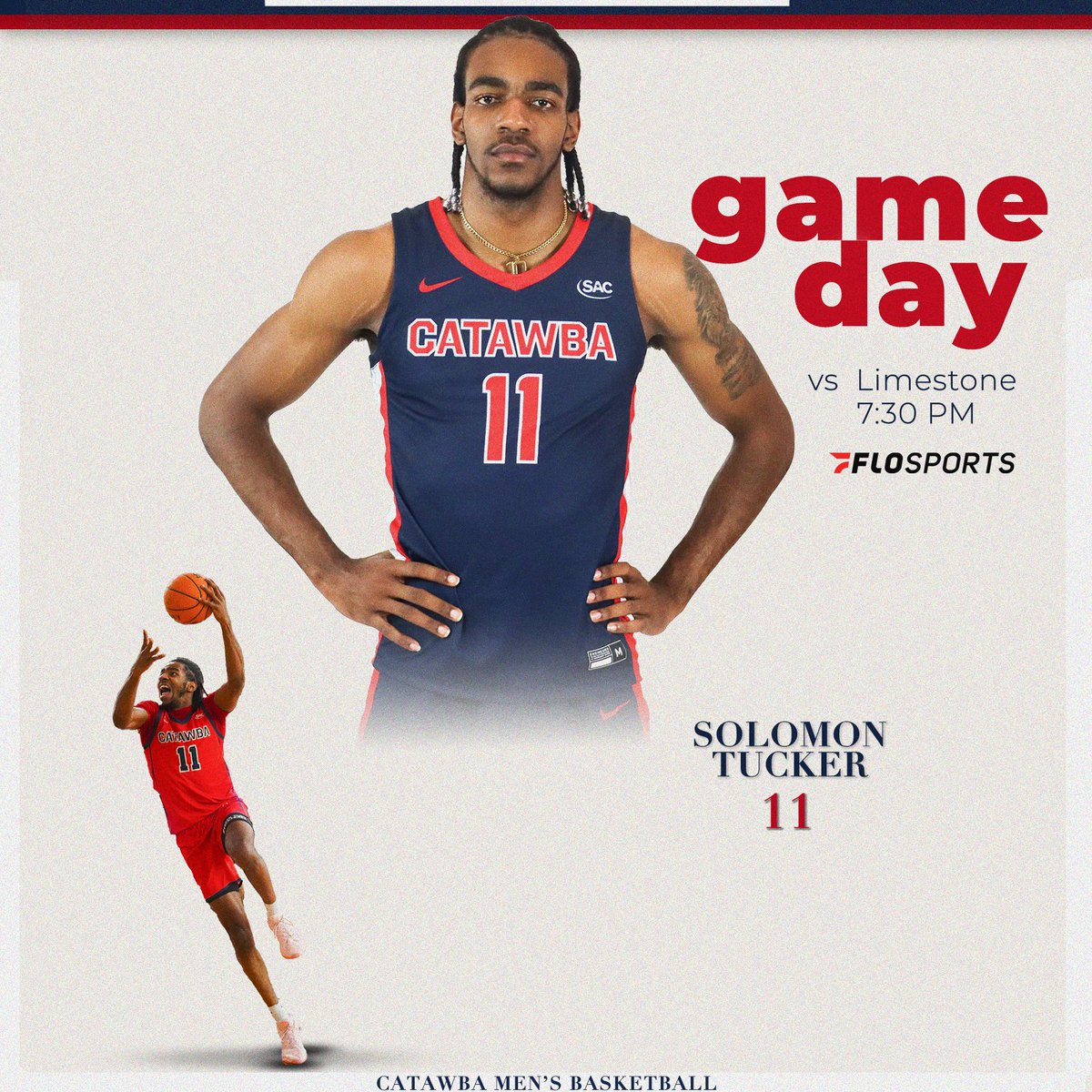 Game day for <a href="/CatawbaMBB/">Catawba Basketball</a> !

🆚 Limestone
⏰ 7:30 PM
📊 bit.ly/3QwzLkg
🎥 bit.ly/3D11Zkc

#EarnIt