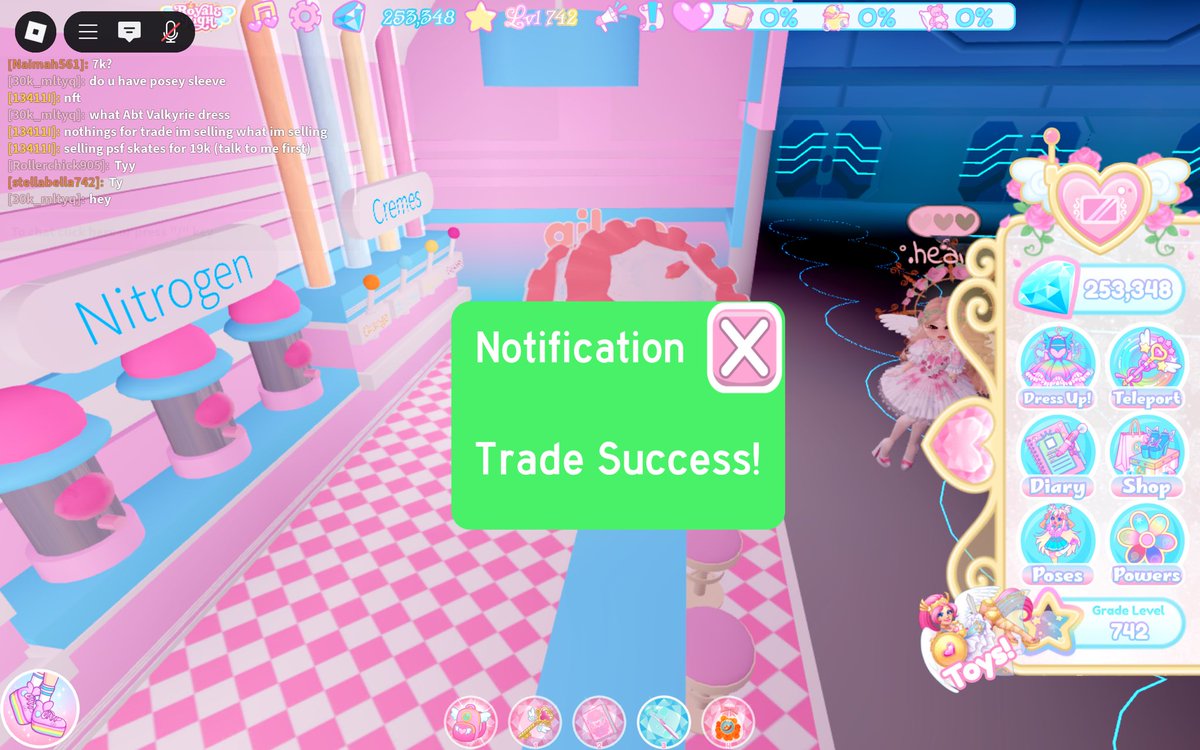 Just did a cross trade with <a href="/4h34rtz/">˚ʚ heart ɞ˚</a> ! I went first buying 400 rbx gamepass for rhd and they are trusted!! Thank you for the trade !