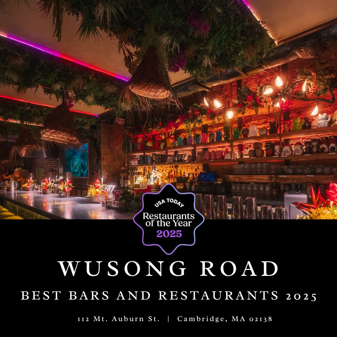 @wusongroad has been recognized by USA Today as a restaurant &amp; bar to try in 2025. This honor reflects the restaurant’s dedication to hospitality, as well as the passion of its chef and owner, Jason Doo. 
harvardsquare.com/whats-the-best…