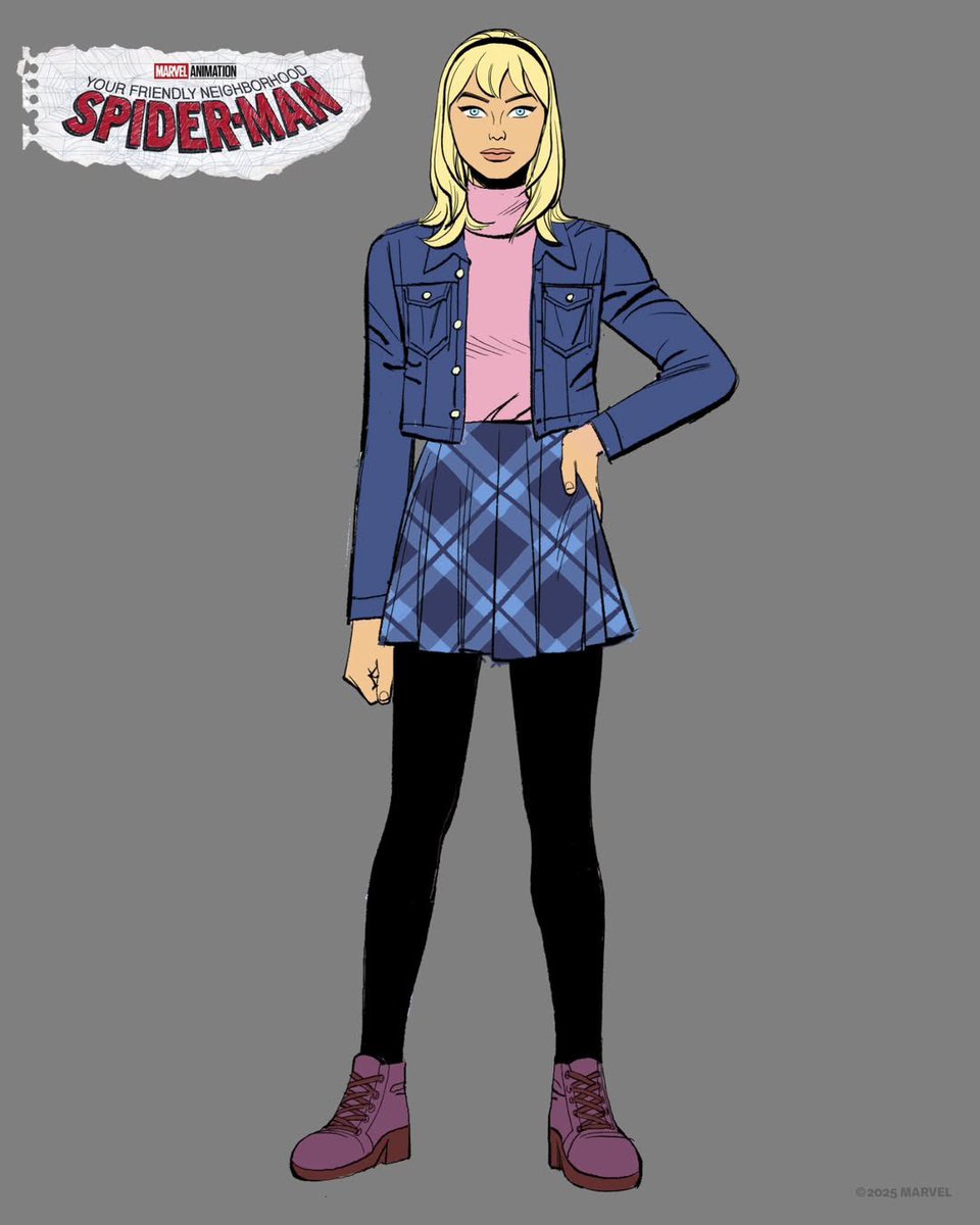 cosmic_marvel's tweet photo. First look at Gwen Stacy in ‘YOUR FRIENDLY NEIGHBORHOOD SPIDER-MAN’ Season 2. https://t.co/6xZB9orASO
