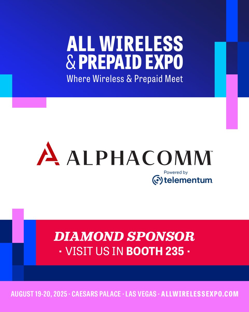 theprepaidexpo's tweet photo. All Wireless &amp; Prepaid Expo welcomes Diamond Sponsor @shopalphacomm.  As part of Telementum, a multi-brand powerhouse, Alphacomm designs, engineers, manufactures &amp; distributes mobile accessories worldwide. Meet Alphacomm this August!  Register FREE on https://t.co/bwJ7oK90Qj https://t.co/sxbj7H1wnf