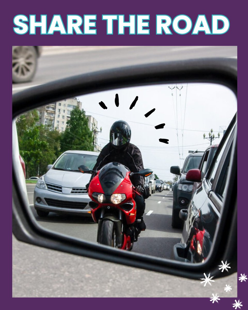 njsmartrider's tweet photo. We’re all sharing the same road- protect yourself and others by sharing the road and riding safely! #JerseyDrives #RideSafe #SmartRiders @jerseydrives https://t.co/wDHMWOKdt8