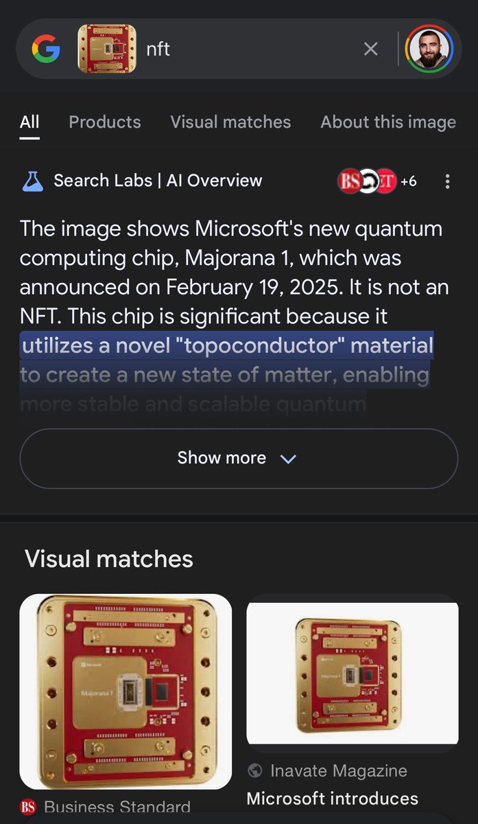 AdamDoesAThing's tweet photo. @gitmoney Not sure it's an NFT edition. People may just be minting a photo of the chip bc it's cool https://t.co/zdHLja1j0F