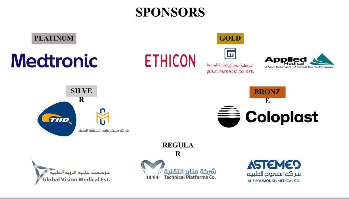 الجمعية السعودية لجراحة القولون و المستقيم (@sscrssa) on Twitter photo The Society would like to thanks all the sponsors for their support to this year 25 Saudi-International Colorectal Diseases Forum 
#SSCRS #SSCRS2025 The Society would like to thanks all the sponsors for their support to this year 25 Saudi-International Colorectal Diseases Forum 
#SSCRS #SSCRS2025