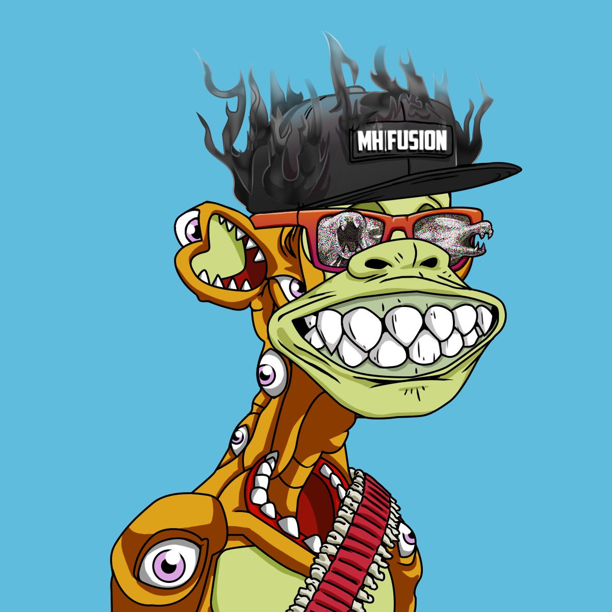 MutantHounds's tweet image. Fusion is the product of 3 years of IP development and on-chain storytelling. It represents immense progress, but we never forget where we came from.
Paying homage to our humble roots, we’re giving away MAYC #7401 to one lucky Fused Hound holder.
To enter:
▫️Like & Repost…