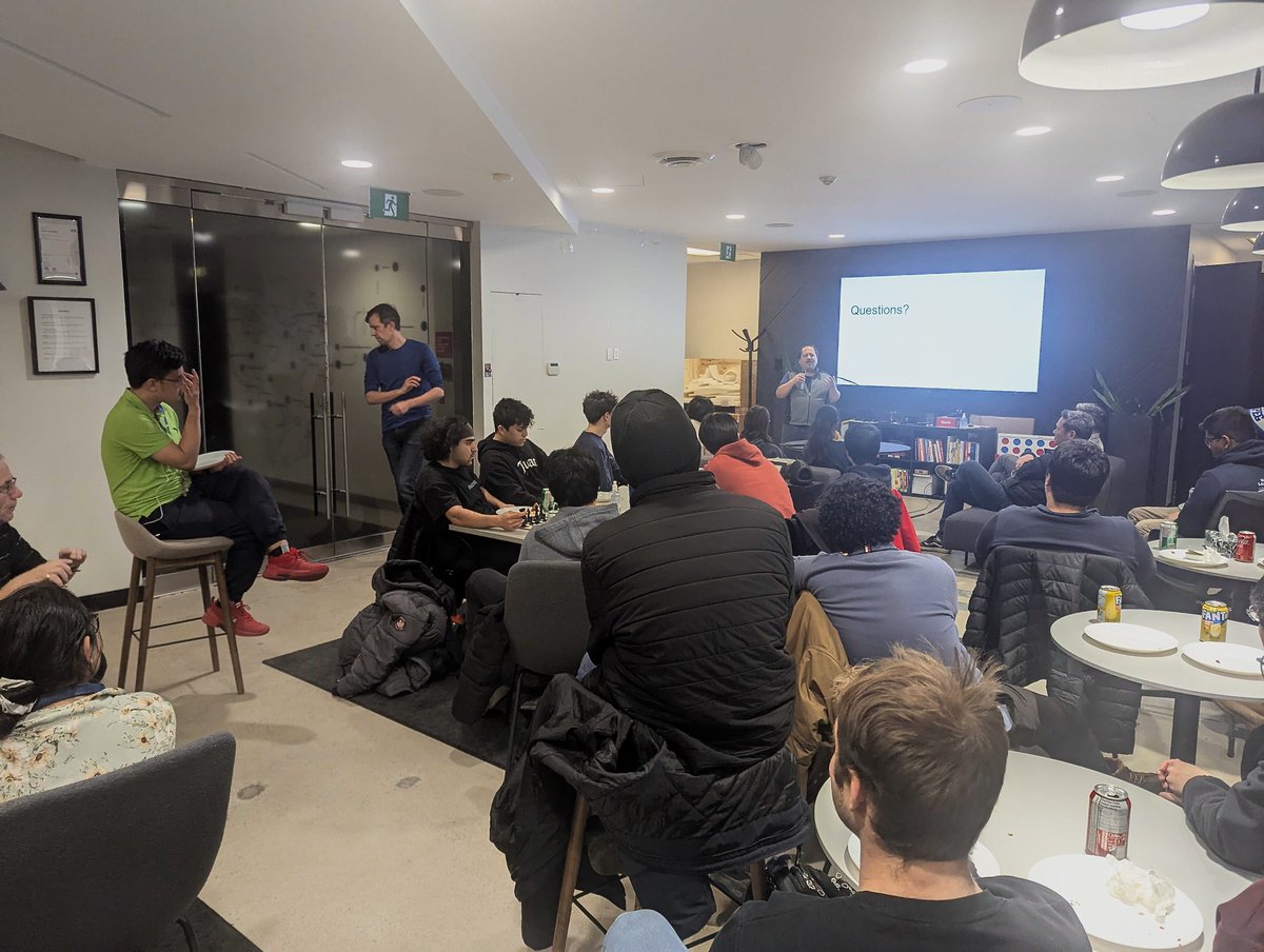 UntetherAI's tweet image. We recently hosted @UofTEngineering students at our #Toronto office! Thanks to our awesome #software team for sharing our #AI #inference work with these bright students.
It's always inspiring to connect with next-gen tech talent —especially talent grown in our own backyard.