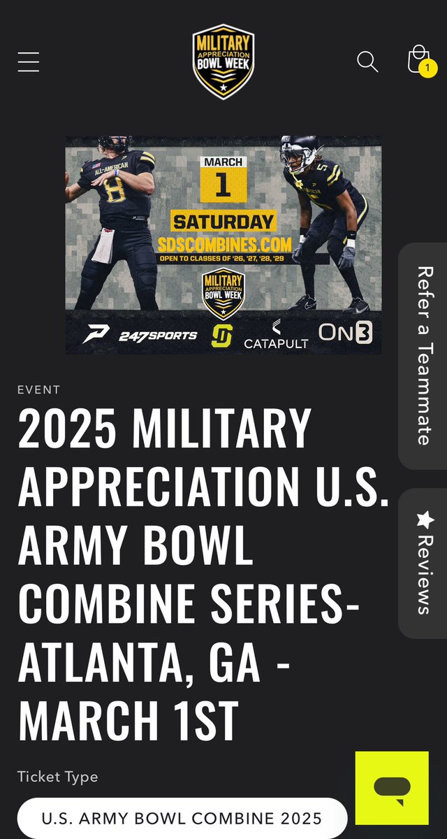 Blessed to be invited to US Army Military combine #AGTG