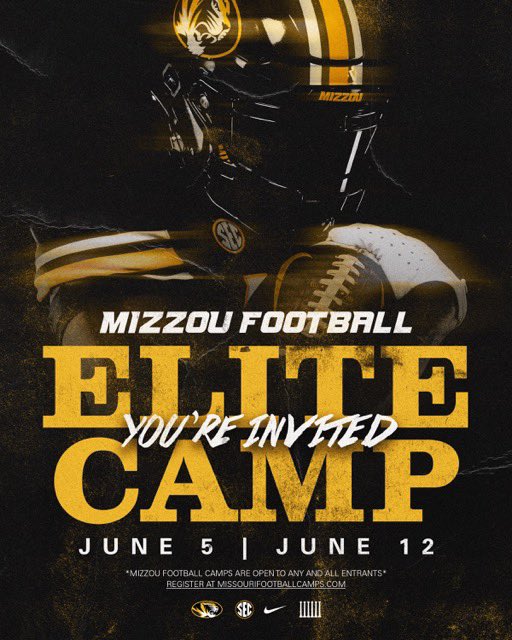 Shoutout to <a href="/MizzouAthletics/">Mizzou Athletics</a> <a href="/MizzouFootball/">Mizzou Football</a> for the invite looking forward to going #moretocome #AGTG #footballplayer