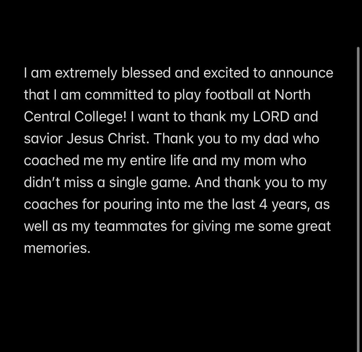 Committed!!
<a href="/fb_coachrobbins/">Coach Robbins</a> <a href="/Coach_JohnsonOC/">Dylan Johnson</a> <a href="/CoachStaab/">Joe Staab</a> <a href="/coachjohnsonmd/">coachjohnsonmd</a> <a href="/isaacmiller73/">Isaac Miller</a> <a href="/CoachFehrle/">Coach Fehrle</a> <a href="/CoachSpence_NCC/">Coach Spencer</a>