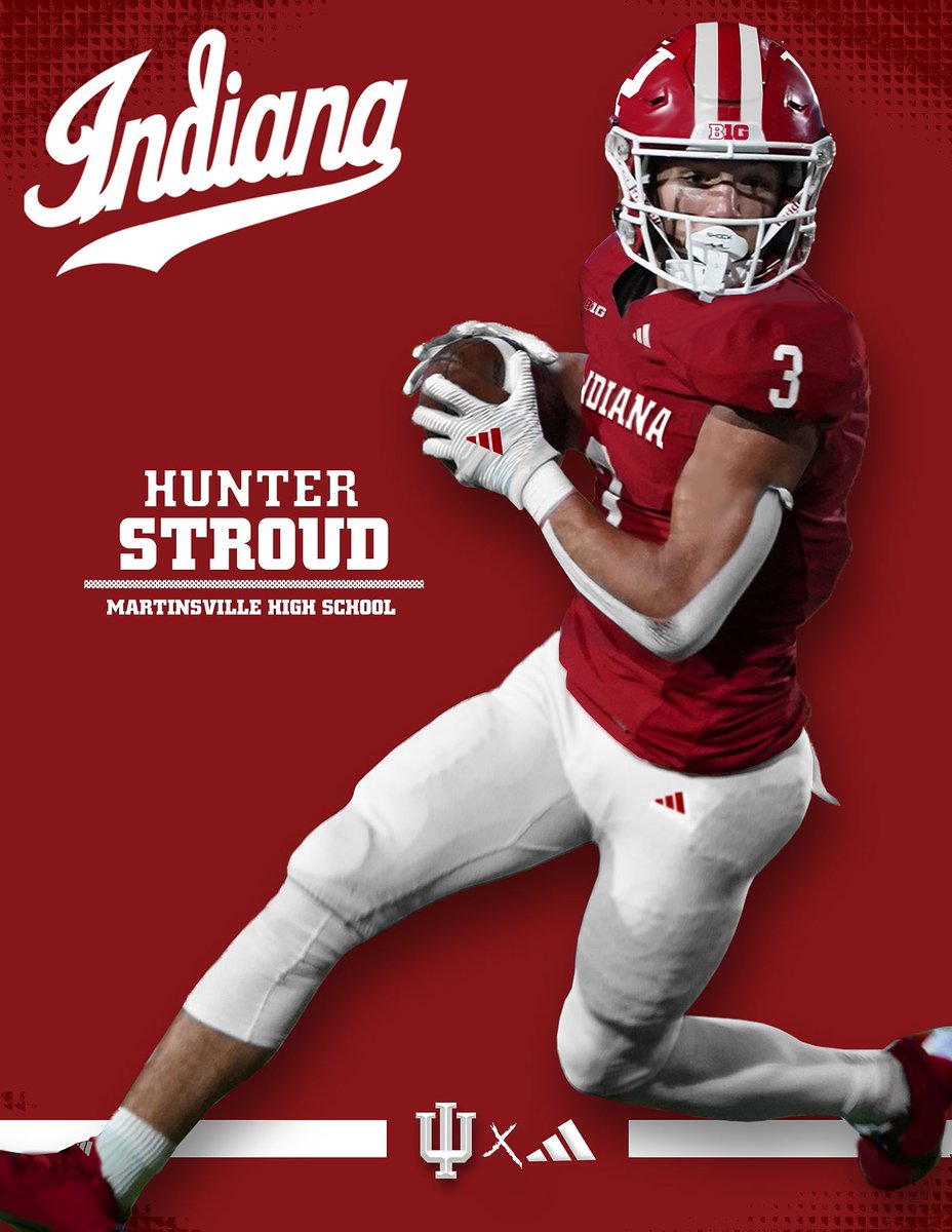 Hunter Stroud (@hunterrstroud3) on Twitter photo After many great phone calls and conversations I am very excited to commit to <a href="/IndianaFootball/">Indiana Football</a>. I want to thank God, my family, my coaches, and my teammates who helped me get this far. #AGTG
<a href="/CoachDug/">Brian Dugger</a> <a href="/QBCoachG/">Evan Gehlert</a> <a href="/CCignettiIU/">Curt Cignetti</a> <a href="/CoachShanahan_/">Mike Shanahan</a> <a href="/MattWilsonDPP/">Matt Wilson</a> <a href="/Martinsville_FB/">Martinsville High School Football</a> After many great phone calls and conversations I am very excited to commit to <a href="/IndianaFootball/">Indiana Football</a>. I want to thank God, my family, my coaches, and my teammates who helped me get this far. #AGTG
<a href="/CoachDug/">Brian Dugger</a> <a href="/QBCoachG/">Evan Gehlert</a> <a href="/CCignettiIU/">Curt Cignetti</a> <a href="/CoachShanahan_/">Mike Shanahan</a> <a href="/MattWilsonDPP/">Matt Wilson</a> <a href="/Martinsville_FB/">Martinsville High School Football</a>