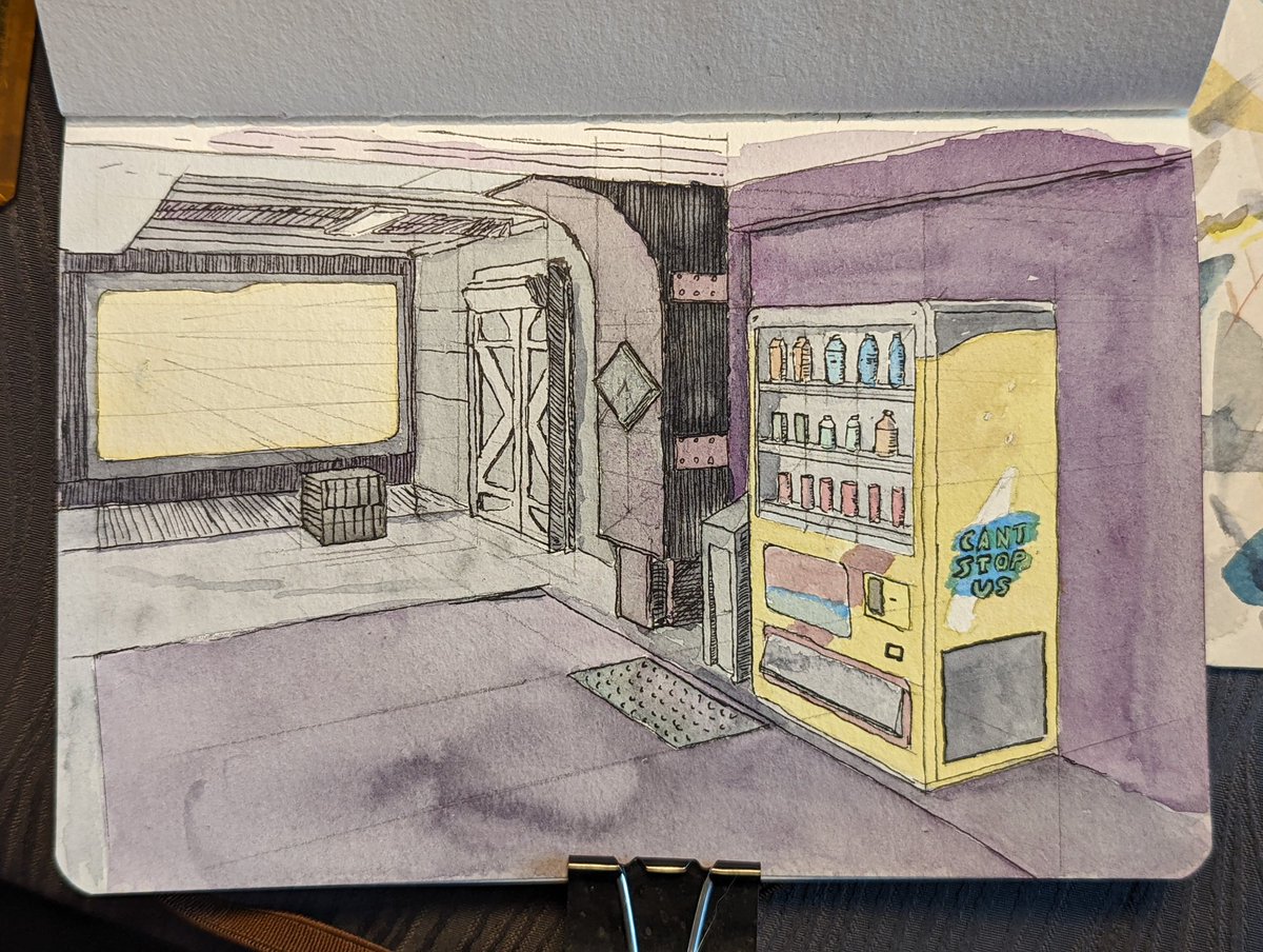 Lhet's tweet image. #9 In Junon
Thought this one would be quick and simple and it wasn't.

#watercolor #lineandwash