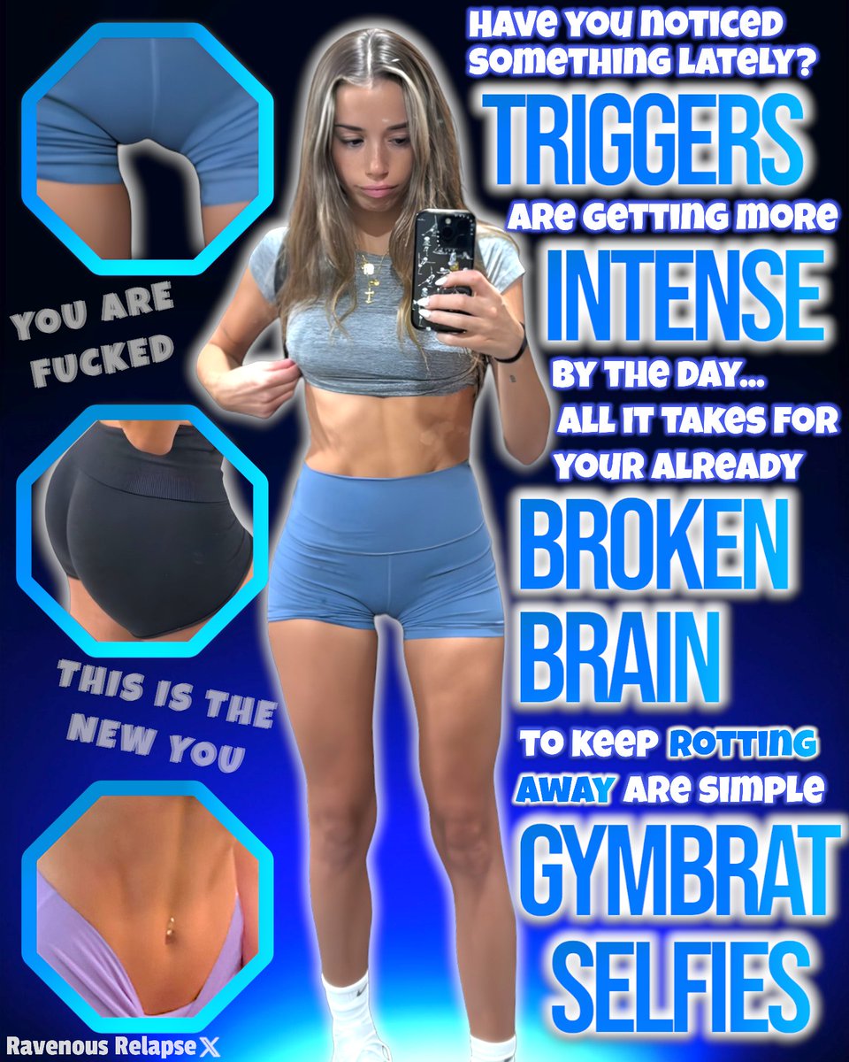 RavenousRelapse's tweet photo. Every day your brain just gets weaker and weaker...
Every day the triggers are hitting deeper and deeper...
Are you starting to feel it?
Are you starting to realize it?
You will only get worse for brats and you love it, don´t you, gooner? https://t.co/MU2ibuvOH5