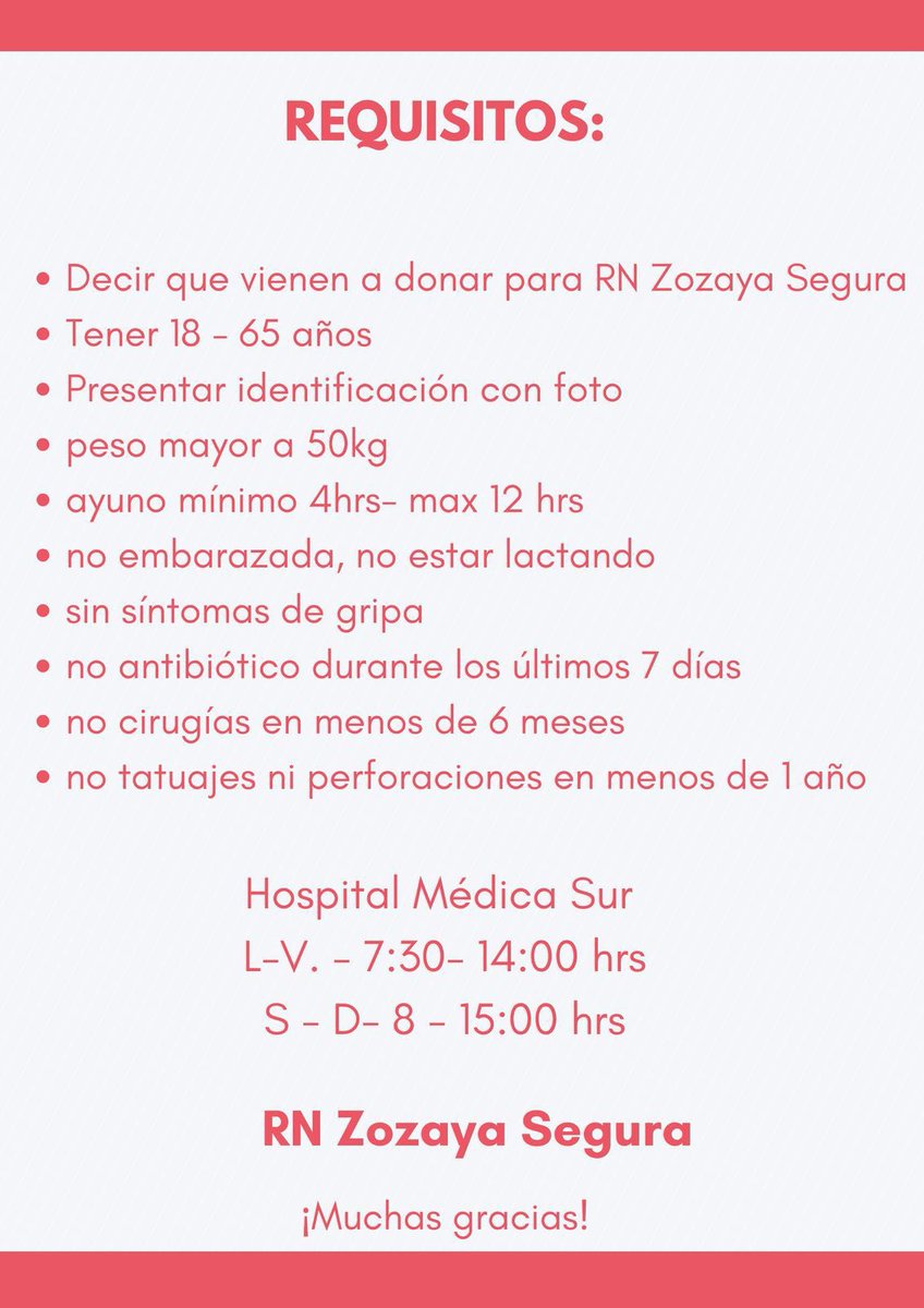 Me mandó esto alguien muy cercano, ayúdenme a compartir 🙏🏻