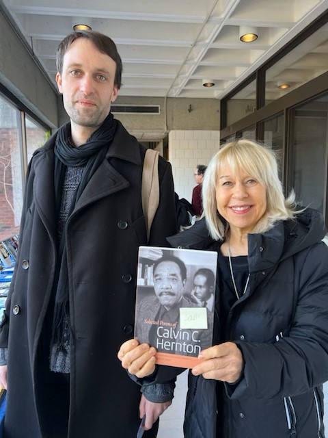 The Scholar's Choice (@scholar_choice) on Twitter photo Our <a href="/LouisvilleConf/">The Louisville Conference</a>  book exhibit is underway & already we've met several authors. Delphine Munoz below with her @BrillPublishing book, Caryl Phillips's Genealogies & <a href="/weslpress/">weslpress</a> editors Lauri Scheyer and David Grundy with The Selected Poems of Calvin C. Hernton. #Literature Our <a href="/LouisvilleConf/">The Louisville Conference</a>  book exhibit is underway & already we've met several authors. Delphine Munoz below with her @BrillPublishing book, Caryl Phillips's Genealogies & <a href="/weslpress/">weslpress</a> editors Lauri Scheyer and David Grundy with The Selected Poems of Calvin C. Hernton. #Literature