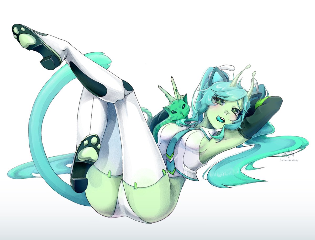 ForloardKanin's tweet image. Glorpi miku and neeko meow 💚
#GlorpiMiku #HatsuneMiku #Art #illustration