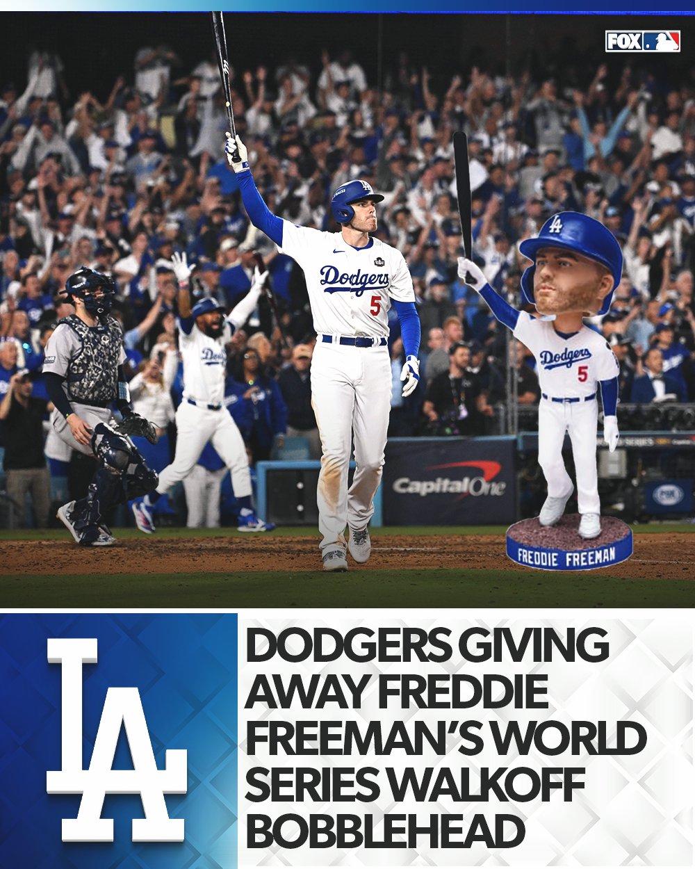 Freddie Freeman フィギュア ワールドシリーズ記念 Freddie Freeman Atlanta Braves 2021 World Series Champions