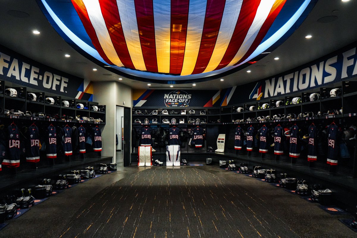 usahockey's tweet image. Dialed on the red, white and blue 🇺🇸 #4Nations