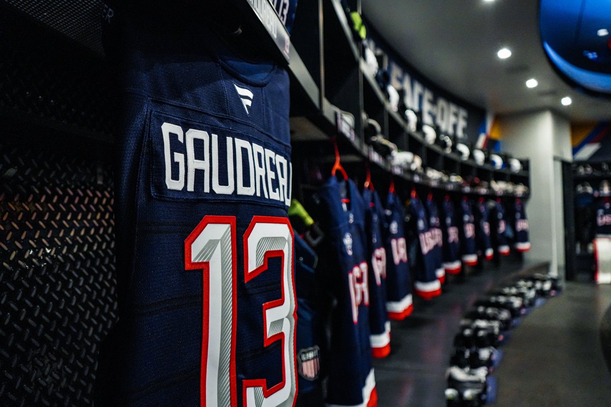 usahockey's tweet image. Dialed on the red, white and blue 🇺🇸 #4Nations