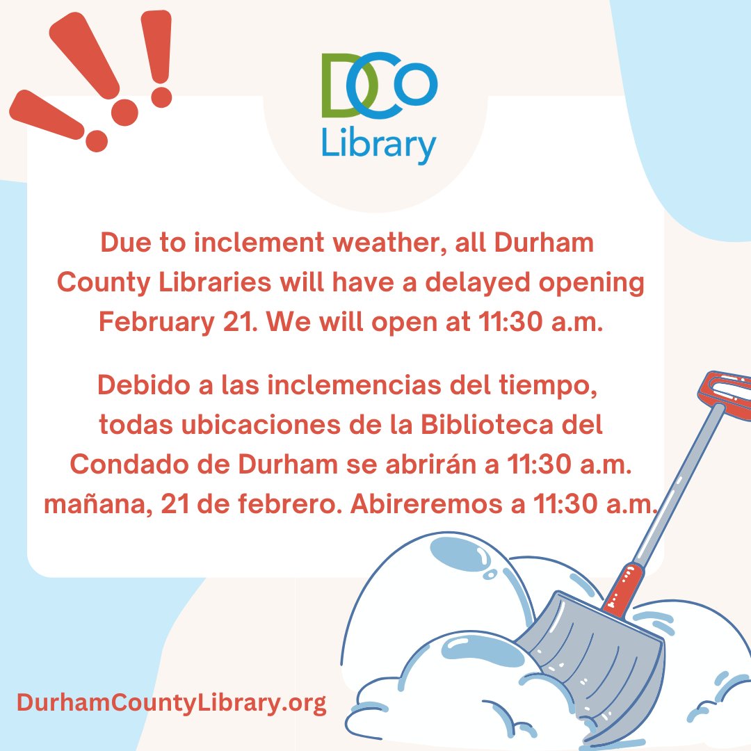Durham County Library (@durhamcountylib) on Twitter photo 