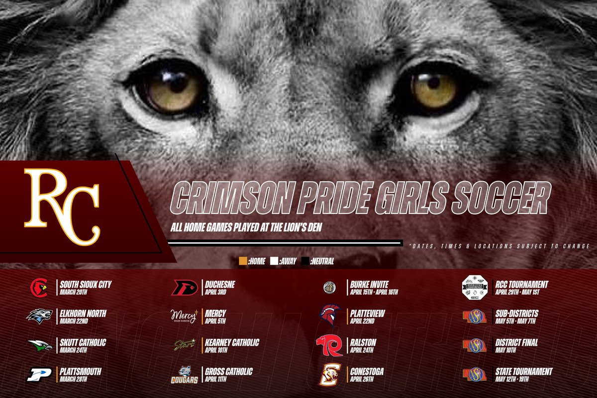 Spring season is less than two weeks away! Check out our 2025 schedule! 🤩⚽️🦁
#RollPride #ATC #TA1