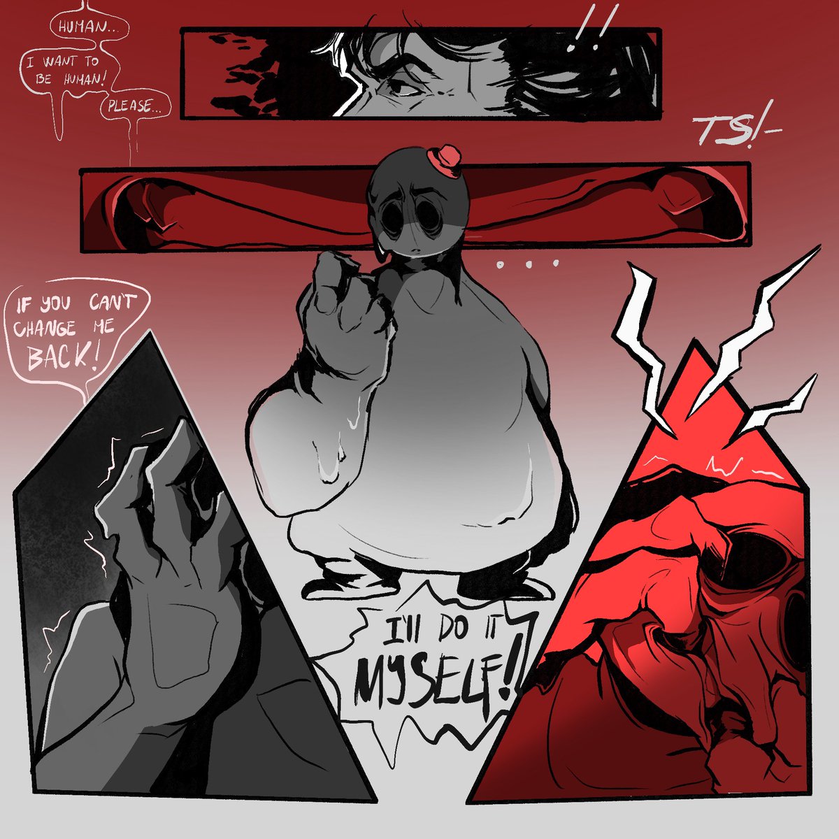 ksandrRbuge's tweet image. “My human body!” (1/2?)
Soooo, here is my lore for this dummy. It’s about how Doey wanted to turn back to his human form.
By that accident with “Jack’s “ mother they were able to change
#Doeythedoughman #Doey #PoppyPlaytimefanart #PoppyPlaytimeChapter4 #PoppyPlaytime