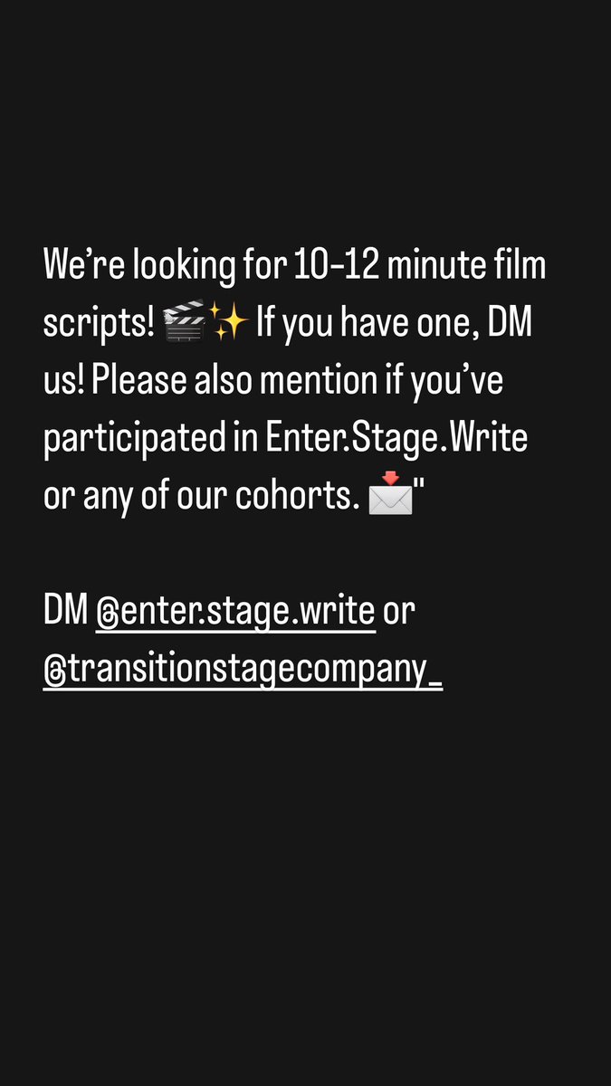 swittp's tweet image. DM @TSC_COMPANY or Enter.Stage.Write on Instagram #writers #screenwriting