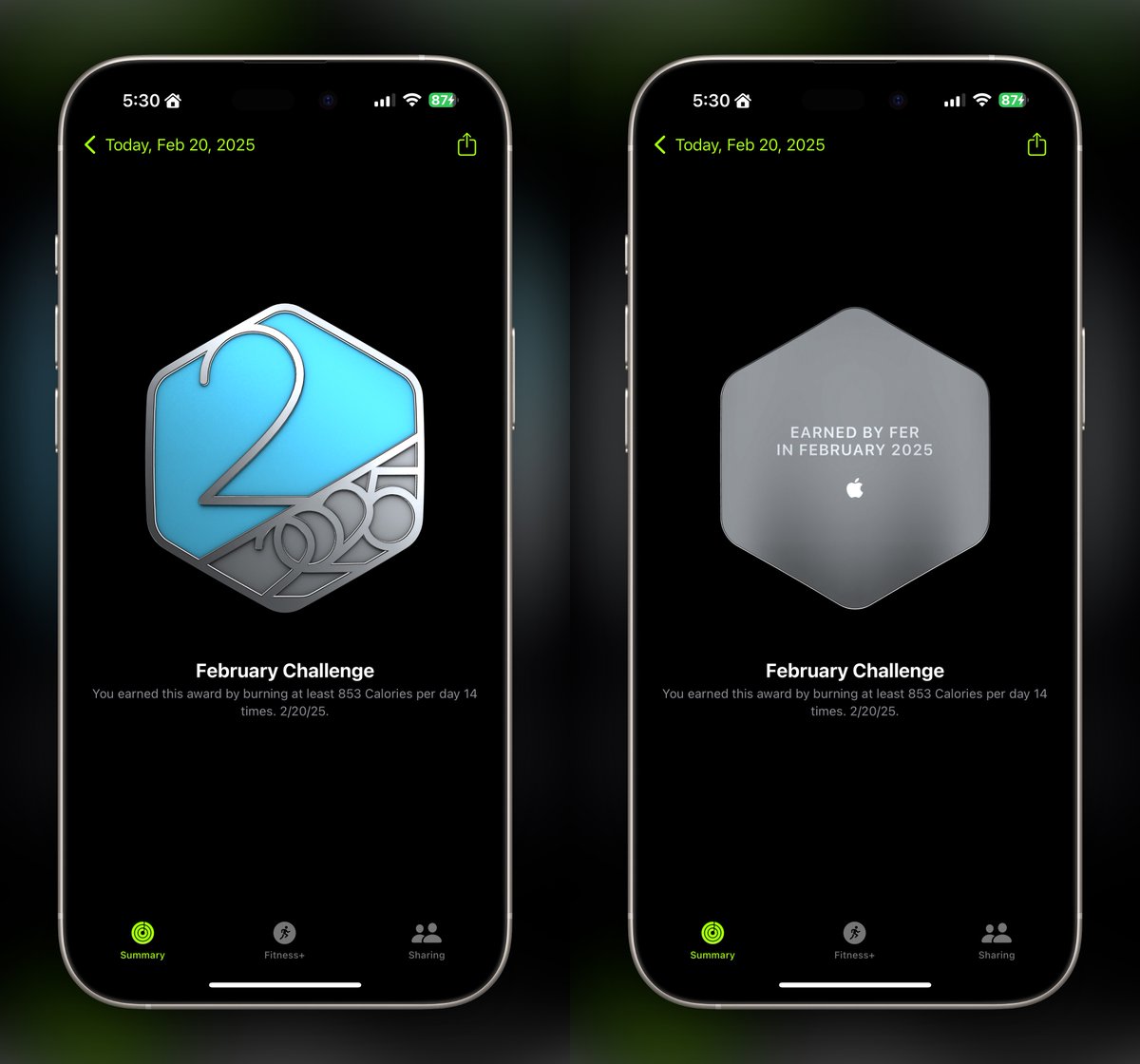 fer_schez's tweet image. 🫡 ⁦@Raov3⁩ #AppleWatch ⌚ #MonthlyChallenge 🏅 February ✅