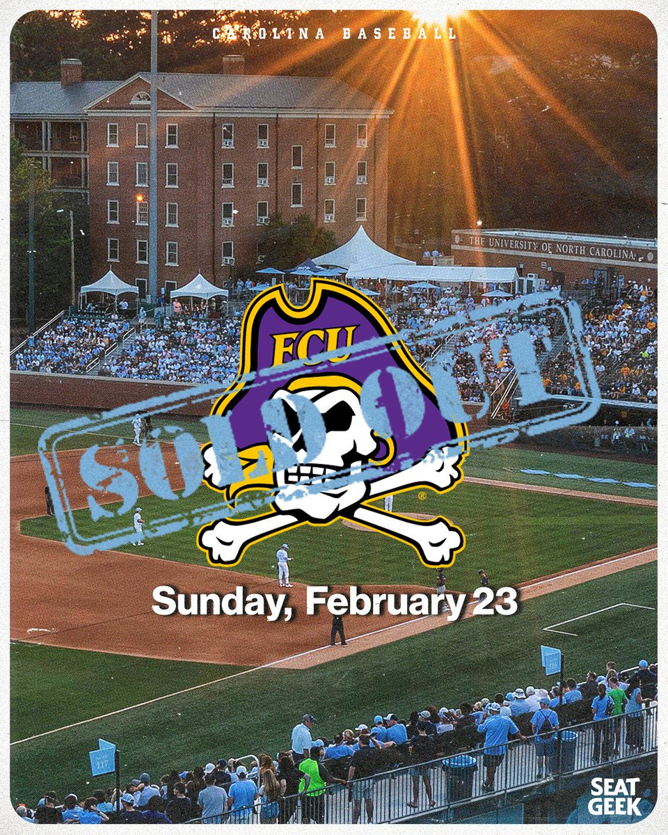 Carolina Baseball (@diamondheels) on Twitter photo We've got a Sunday sell-out! Bosh gonna be bumpin. We've got a Sunday sell-out! Bosh gonna be bumpin.