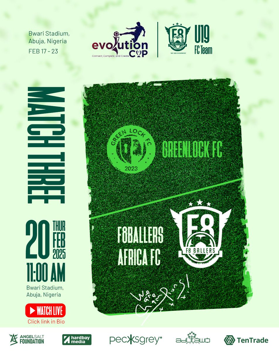 F8ballersAfriFC's tweet photo. Another shared point today. Glad to see Emmanuel get his first goal for the FC today
@theevolutioncup #EvolutionCup2025
#F8ballersAfricaFC || #WeAreHere
WE ARE CHAMPIONS 🏆⚽️💚 https://t.co/32u3iJXITH