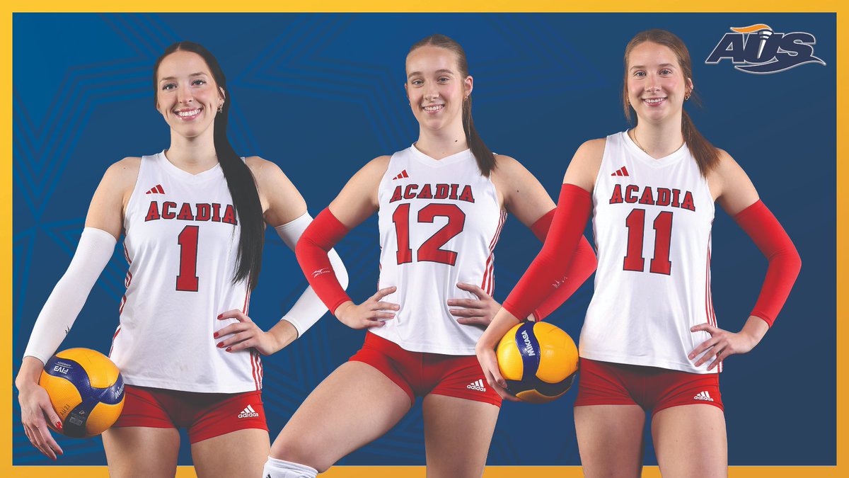 Alexia Lemay-Evans, Jenna Lake and Mia Lemay-Evans were all recognized Thursday as AUS women's volleyball award winners. 

Learn more: acadiaathletics.ca/sports/wvball/…