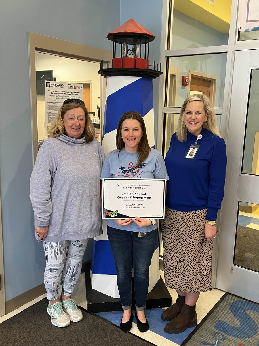 Apex Public School Foundation (@apexpsf) on Twitter photo We're excited to share our next grantee, Scotts Ridge Elementary School! Teacher Ashely Clark will receive $2,095.00 for the program "iPads for Student Creation & Engagement." We're excited to share our next grantee, Scotts Ridge Elementary School! Teacher Ashely Clark will receive $2,095.00 for the program "iPads for Student Creation & Engagement."