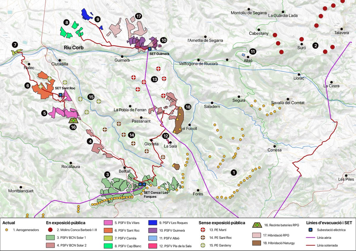 vallcorbi's tweet photo. 🆘Vall del Corb🆘

AIXÍ DE PODRIDA ENS VOLEN LA VALL 
ATUREM PSFV Sant Roc i PSFV Els Vilars‼

El passat 21 de Gener es publicava al DOGC la resolució de la Direcció General d Energia per la que s'atorga l'autorització administrativa prèvia i de construcció d'aquestes.... https://t.co/ohweScKSh4