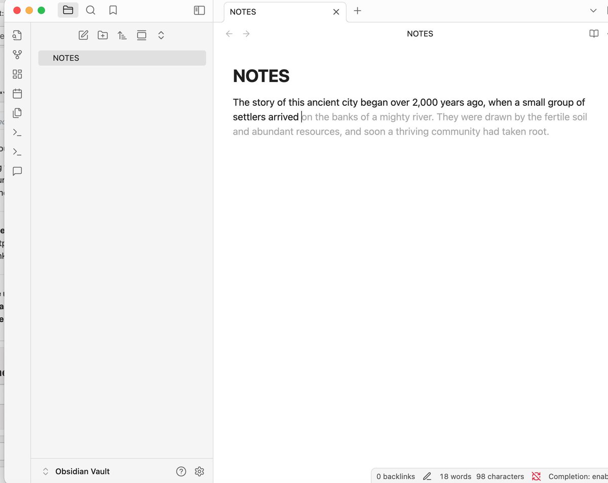 adiomi90's tweet photo. Using Obsidian . Supercharged AI power note taking powered by groq https://t.co/ICPXG2IgV7