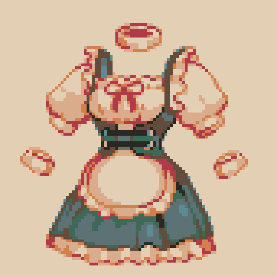 ventiquePxl's tweet image. somehow everyone who i've talked to knows me by this dress drawing