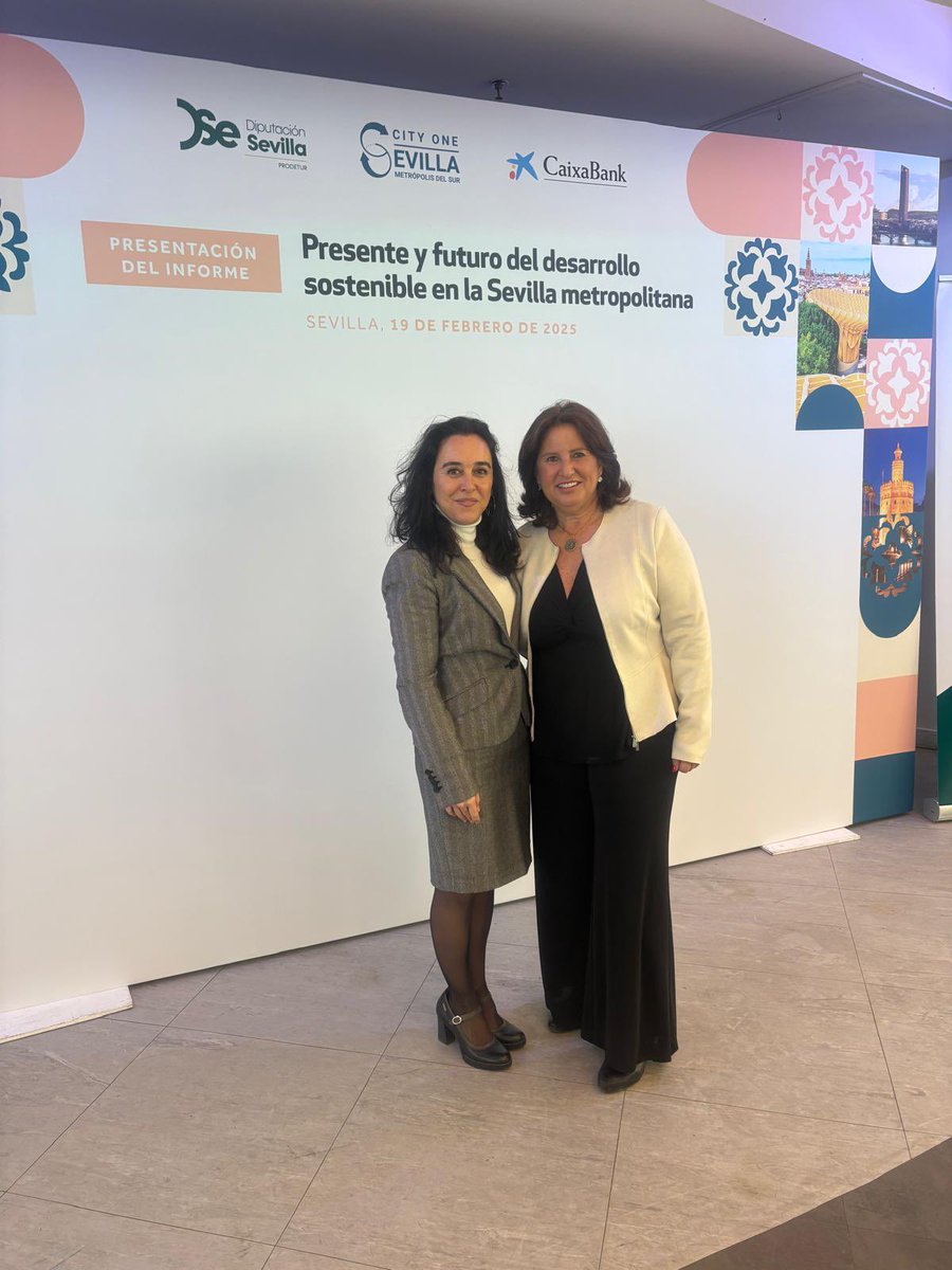 🌍 Ayer, nuestra presidenta @EsperanzaFit participó en la presentación del informe “Presente y futuro del desarrollo sostenible en la Sevilla metropolitana”, impulsado por <a href="/dipusevilla/">Antonio Ortega</a> y <a href="/SevillaCityOne/">Sevilla City One, Metrópolis del Sur</a>.

♻️ Hablamos de energía limpia, movilidad sostenible, economía circular …