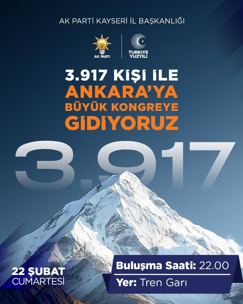 huseyinokandan's tweet photo. Erciyes’in cesur evlatları, Ümmetin yiğit lideriyle buluşmaya hazırlanıyor.

#DavaYolunda kutlu bir yürüyüş başlıyor…

#AKParti #Kayseri #BüyükKongre https://t.co/GVItrjtzGo