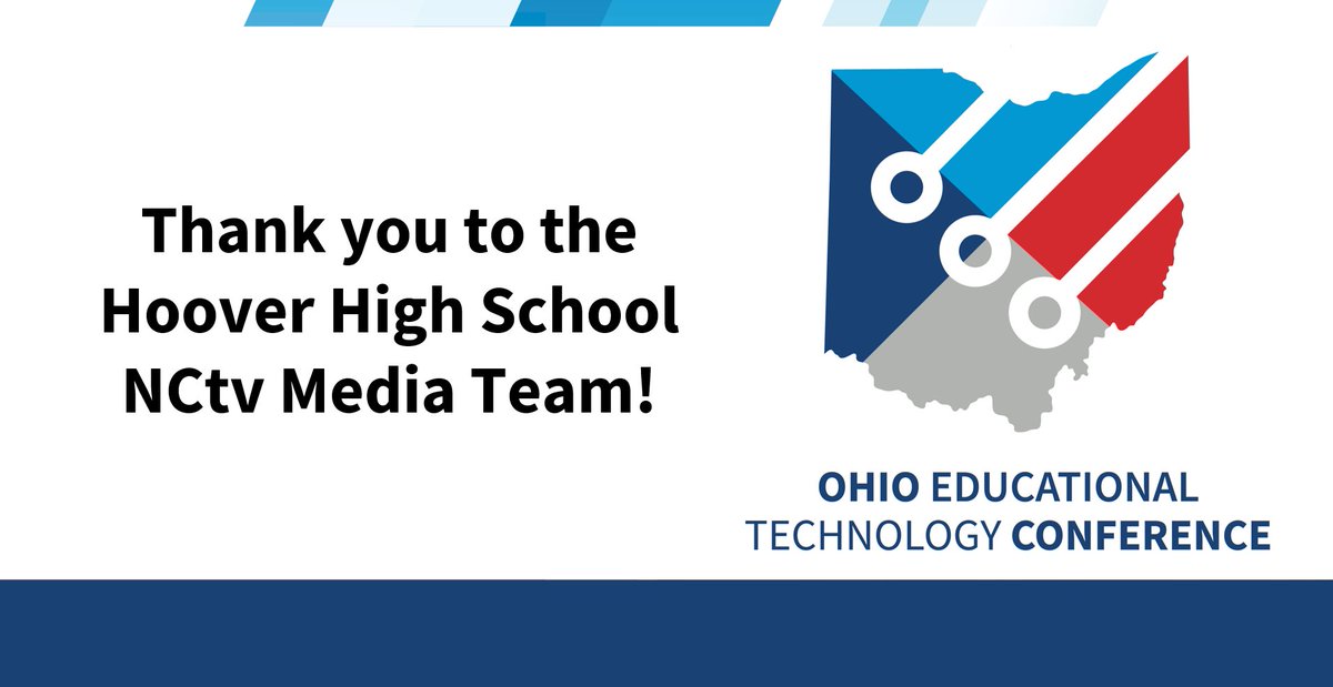 Thank you to the NCtv Media Team! We're applauding these talented students for their work to showcase the professional learning opportunities at #OETC25. Many thanks to these Hoover HS students, Broadcast Journalism Teacher Mrs. Wackerly &amp; Media Production Coordinator Mr. Wilson.