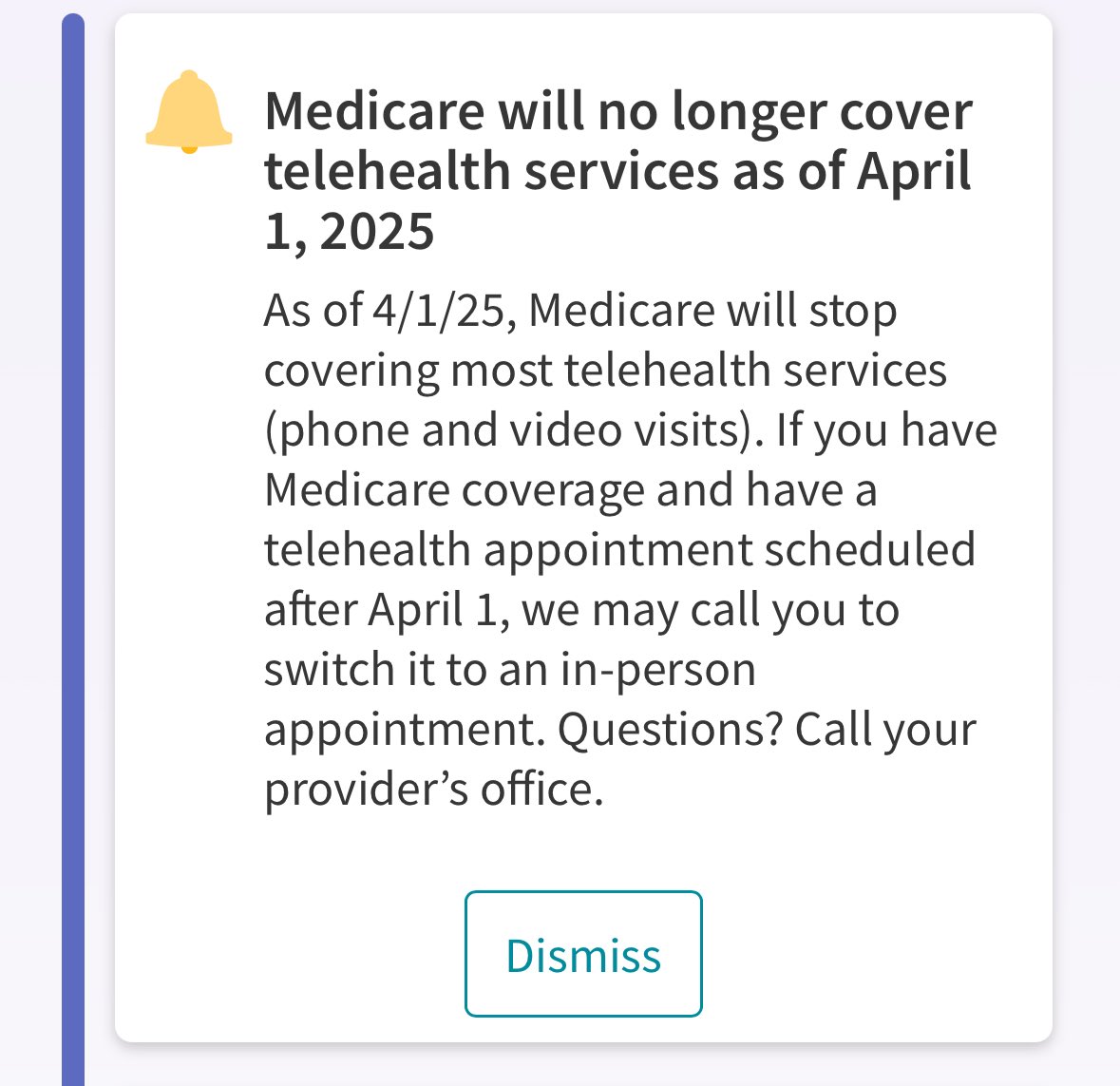 What is the rationale for this other than making life more difficult for many seniors?