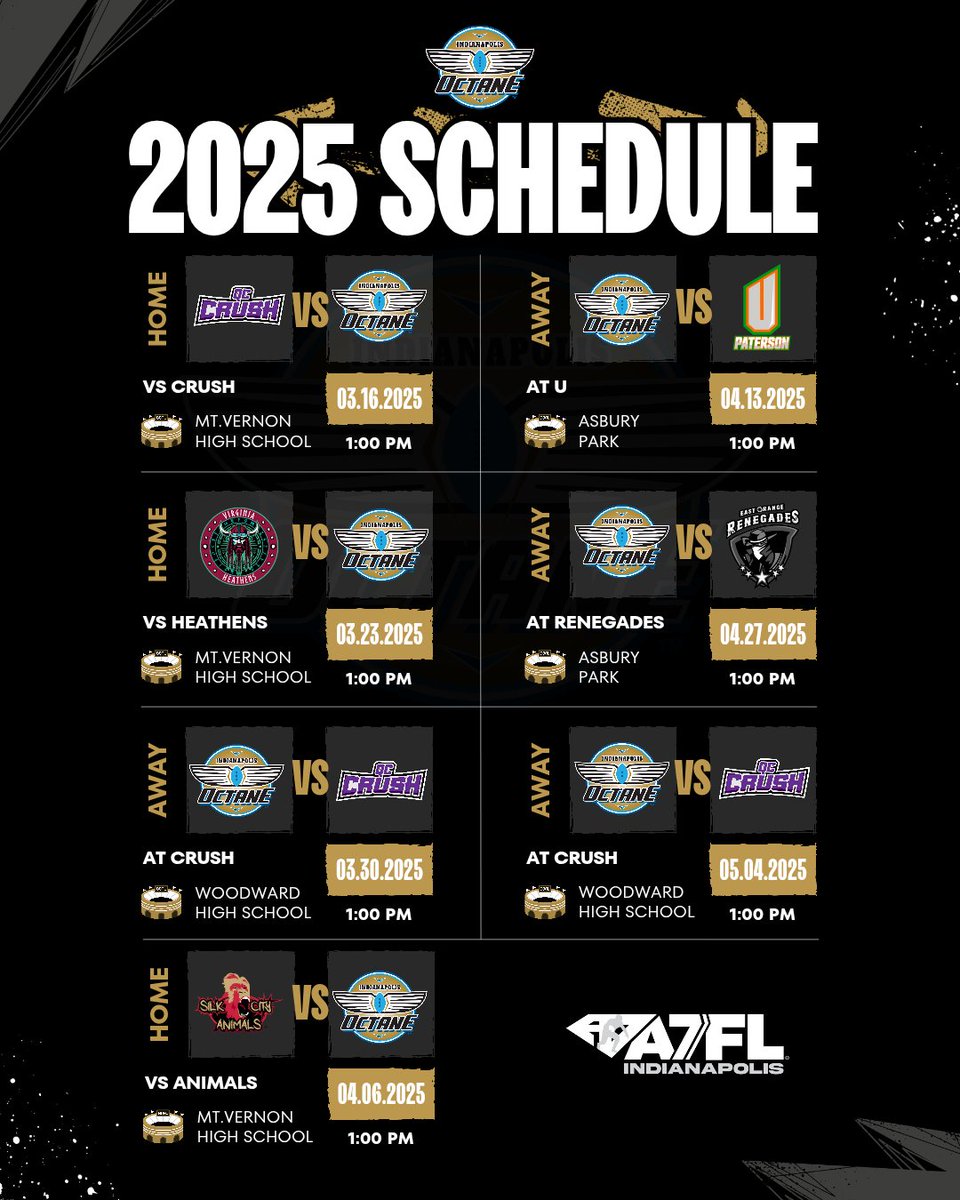 a7flindy's tweet photo. Season 2 is coming in hot! Your Indy Octane is ready to battle teams from the Northeast—don’t miss the action! Let’s pack the house and bring the heat! 

#indyoctane #whatfuelsyou #Season2 https://t.co/UOB738FmII
