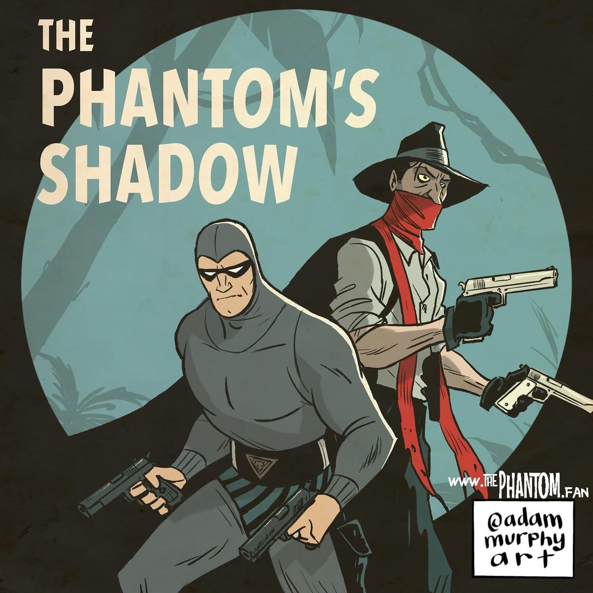 💥 The Phantom &amp; The Shadow by Adam Murphy. #thephantom #theshadow #comicbook