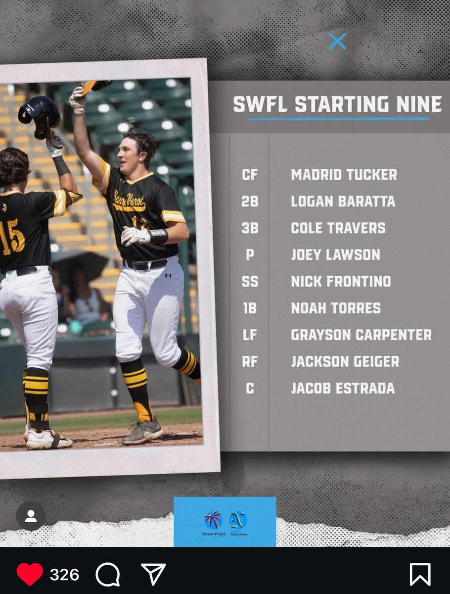 Thank you <a href="/nphssports/">News-Press HS Sports</a> and <a href="/NP_AlexMartin/">Alex Martin 𝕏</a> for the selection to the starting 9! <a href="/GCMonarchsSkip/">Aaron Lawson</a> <a href="/xCoachDavidx/">David 🦈</a> <a href="/DerekCartaya/">Derek Cartaya</a>