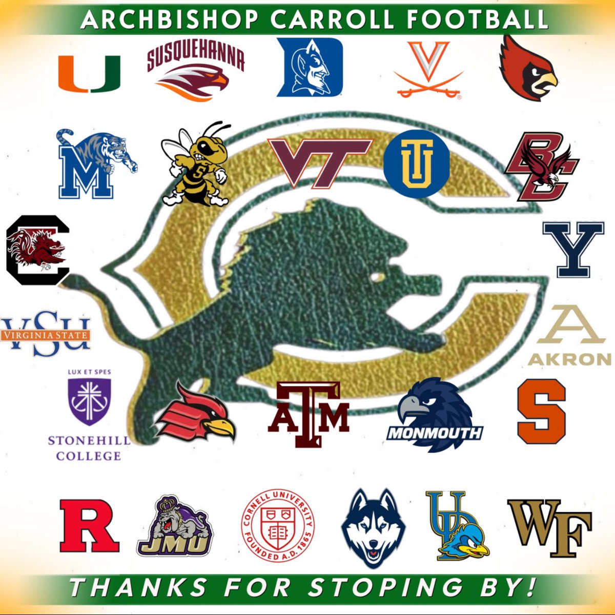 Thank you for stoping by!
<a href="/CoachQuick_/">𝙲𝚘𝚊𝚌𝚑 𝚀𝚞𝚒𝚌𝚔 @ ʙɪɢ Cᴀʀʀᴏʟʟ</a> <a href="/carroll_ad/">Carroll Athletics (DC) https://carrollathleticsdc.</a> <a href="/ACHSWashDC/">ArchbishopCarrollDC</a> <a href="/WCACSports/">Washington Catholic Athletic Conference</a>
