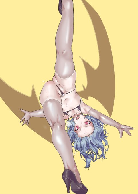 過去絵、逆さで開脚系 