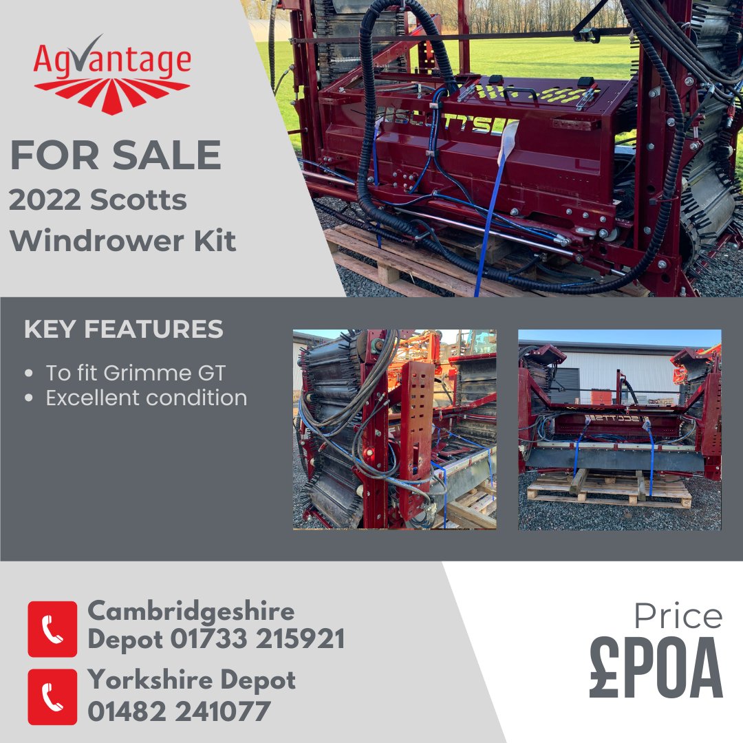 AgVantage UK Ltd (@agvantageukltd) on Twitter photo 🚨Used Machine Of The Week!🚨
Take a look at this Scotts Windrower Kit at agvantage.co.uk or contact us for more details:
📞Cambridgeshire Depot 01733 215921
📞Yorkshire Depot 01482 241077
📧info@agvantage.co.uk 🚨Used Machine Of The Week!🚨
Take a look at this Scotts Windrower Kit at agvantage.co.uk or contact us for more details:
📞Cambridgeshire Depot 01733 215921
📞Yorkshire Depot 01482 241077
📧info@agvantage.co.uk