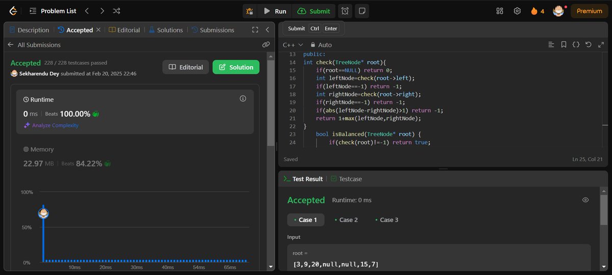 Sekharendu60107's tweet photo. Guess who's back? Back again. My posts are backβtell a friend! π Let's catch up!
Wrapped up two Binary Tree problems and the Problem of the Day (POTD) on LeetCode today! Feeling productive! π»π₯
#LeetCode #BinaryTree #ProblemSolving #CodingLife #BackToGrinding https://t.co/L2FsWTuvxw